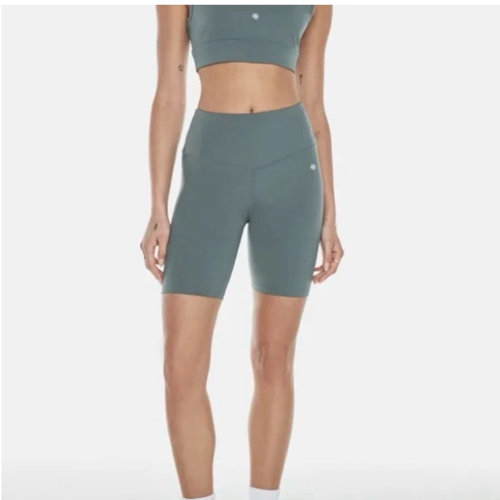 Anine Bing High-Waisted Sage Green Shorts Size Small NWT